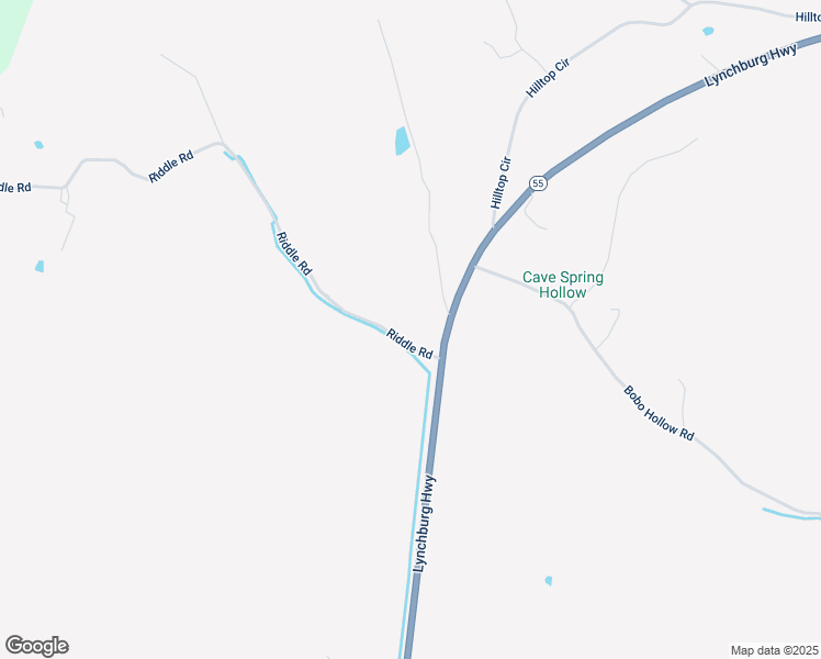 map of restaurants, bars, coffee shops, grocery stores, and more near 60 Riddle Road in Shelbyville