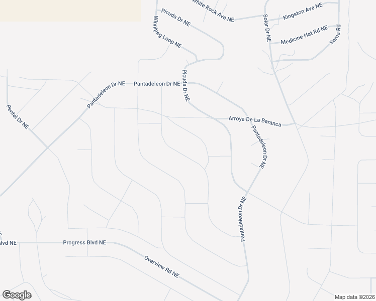 map of restaurants, bars, coffee shops, grocery stores, and more near Fostoria Street Northeast in Rio Rancho