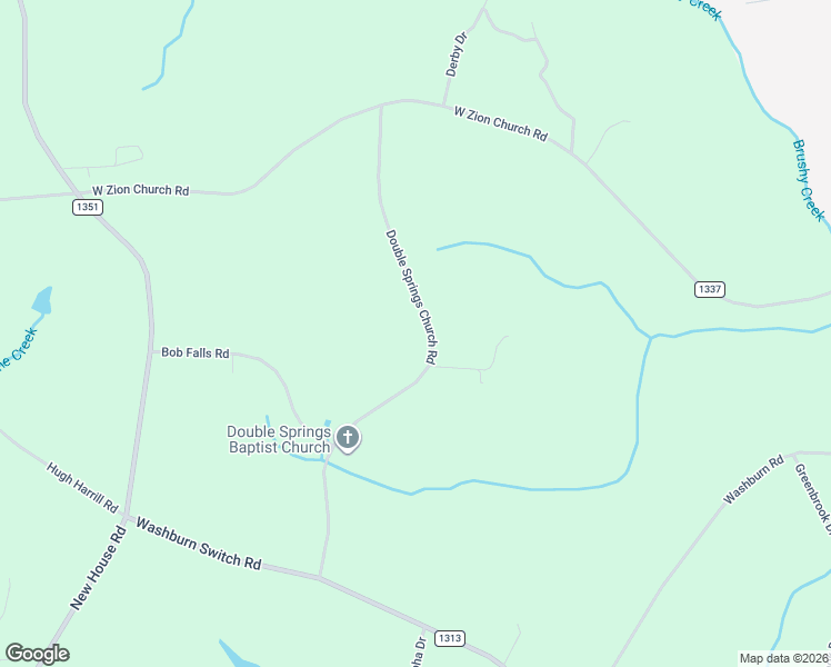 map of restaurants, bars, coffee shops, grocery stores, and more near 1200-1308 Double Springs Church Road in Shelby