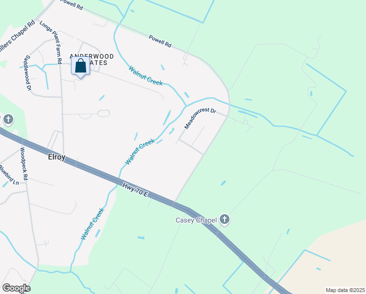 map of restaurants, bars, coffee shops, grocery stores, and more near 108 Courtland Avenue in Goldsboro