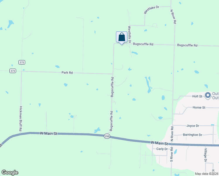 map of restaurants, bars, coffee shops, grocery stores, and more near 1301 Bugscuffle Road in Lavaca
