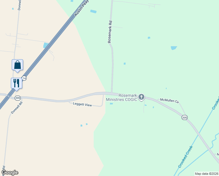 map of restaurants, bars, coffee shops, grocery stores, and more near 7941 Rosemark Road in Millington