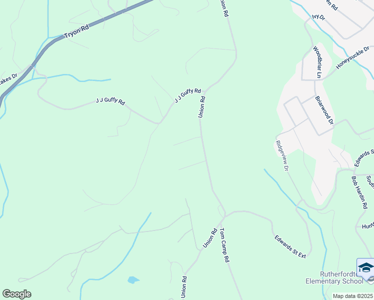 map of restaurants, bars, coffee shops, grocery stores, and more near 135 Red Bud Lane in Rutherfordton