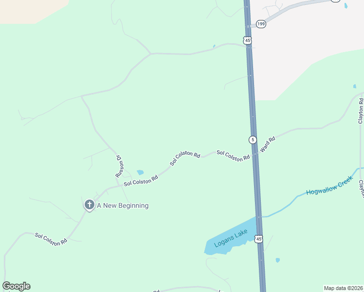 map of restaurants, bars, coffee shops, grocery stores, and more near 423 Sol Colston Road in Finger