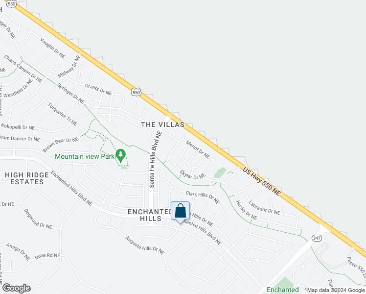map of restaurants, bars, coffee shops, grocery stores, and more near 4753 Kelly Drive Northeast in Rio Rancho