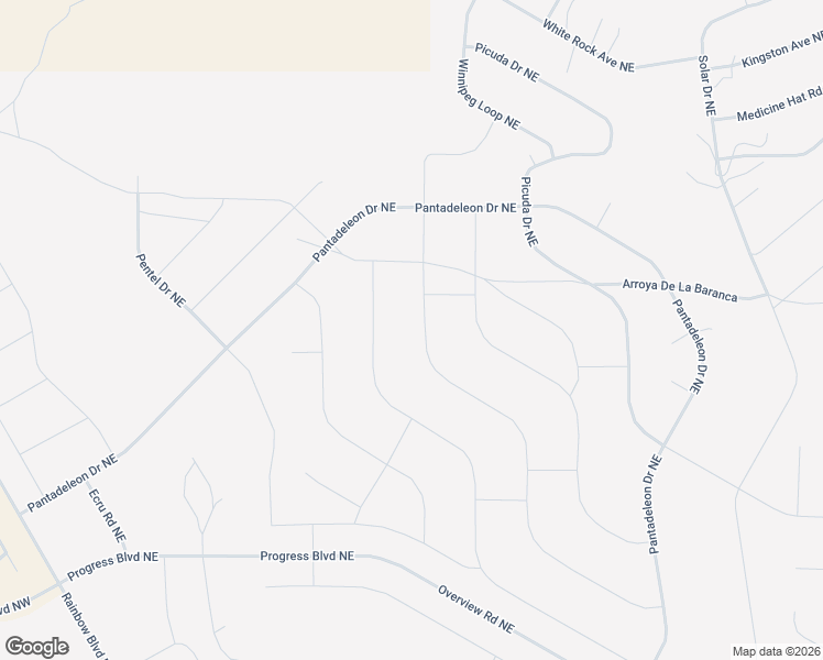 map of restaurants, bars, coffee shops, grocery stores, and more near Staci Road Northeast in Rio Rancho