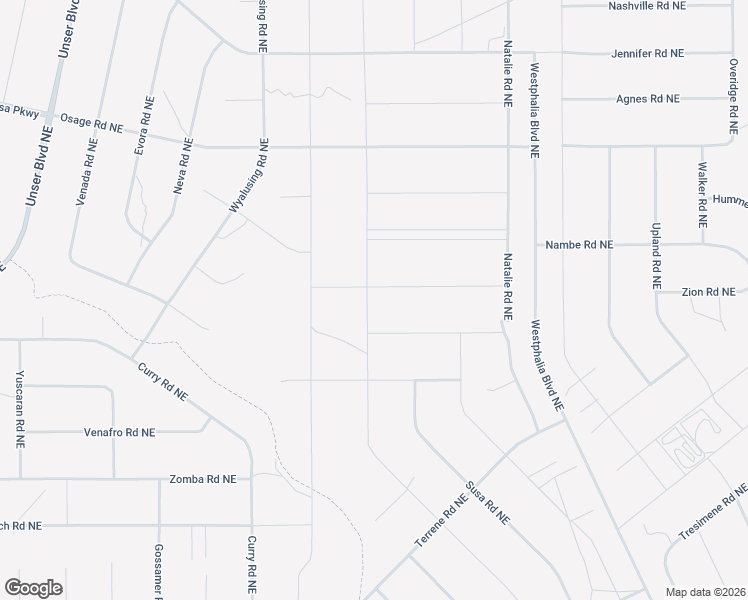 map of restaurants, bars, coffee shops, grocery stores, and more near Ganado Road Northeast in Rio Rancho