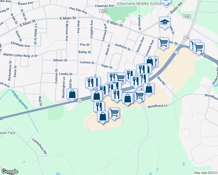 623 Nc 24 27 Bypass East, Albemarle NC Walk Score