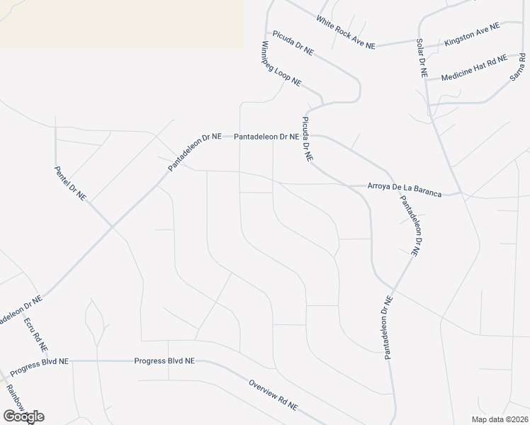 map of restaurants, bars, coffee shops, grocery stores, and more near Fostoria Street Northeast in Rio Rancho