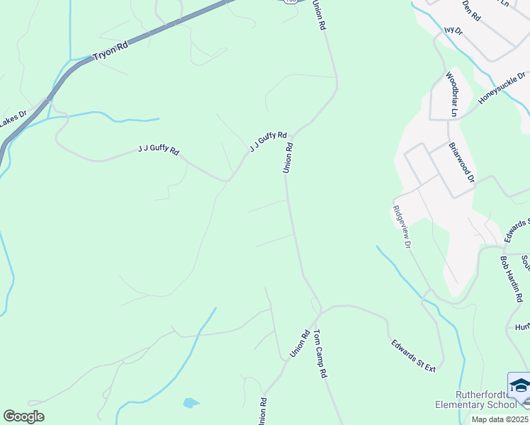 map of restaurants, bars, coffee shops, grocery stores, and more near 135 Red Bud Lane in Rutherfordton