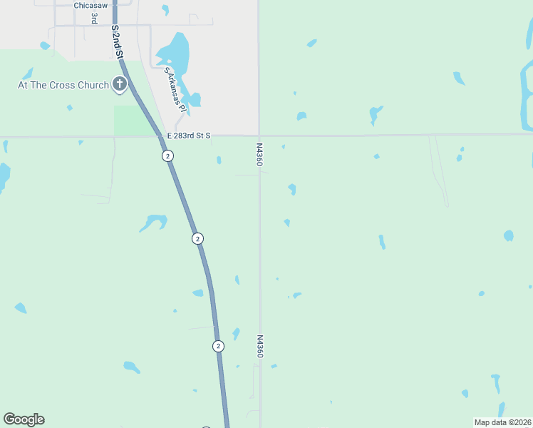 map of restaurants, bars, coffee shops, grocery stores, and more near 28560 South 75th Street East in Porum