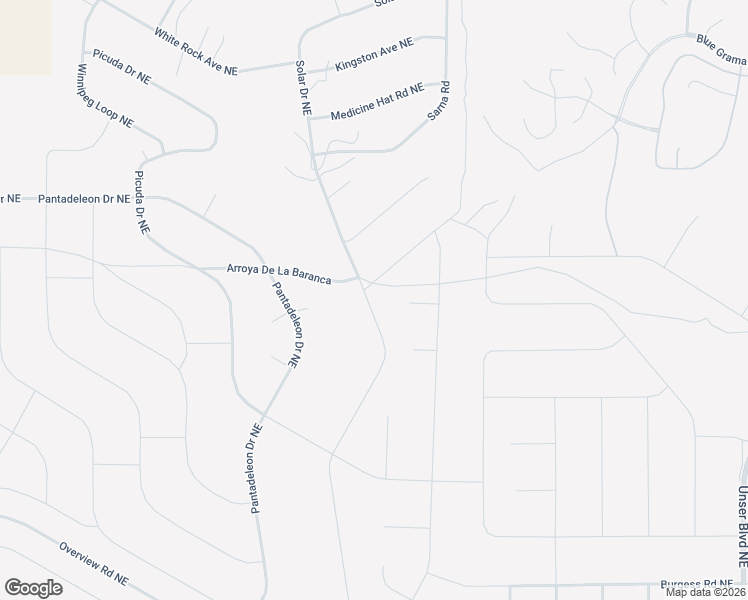 map of restaurants, bars, coffee shops, grocery stores, and more near 1012 Pinal Road Northeast in Rio Rancho