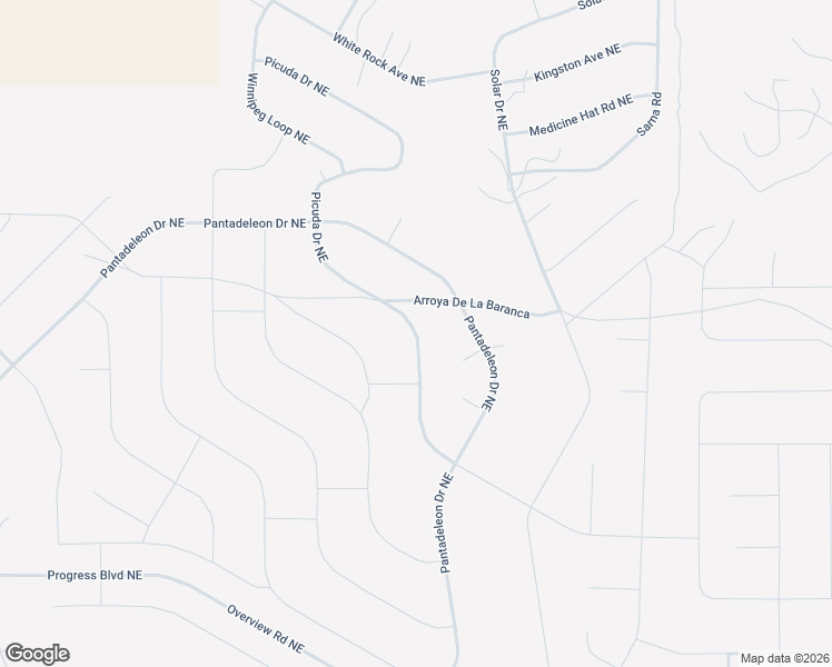 map of restaurants, bars, coffee shops, grocery stores, and more near Picuda Drive Northeast in Rio Rancho