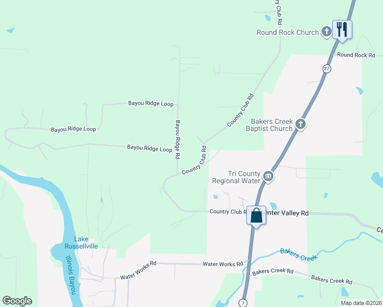 map of restaurants, bars, coffee shops, grocery stores, and more near 701 Country Club Road in Dover