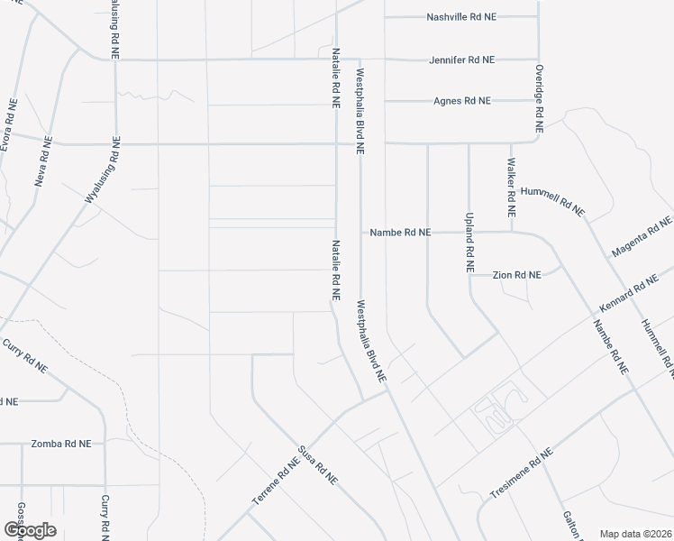 map of restaurants, bars, coffee shops, grocery stores, and more near Natalie Road Northeast in Rio Rancho