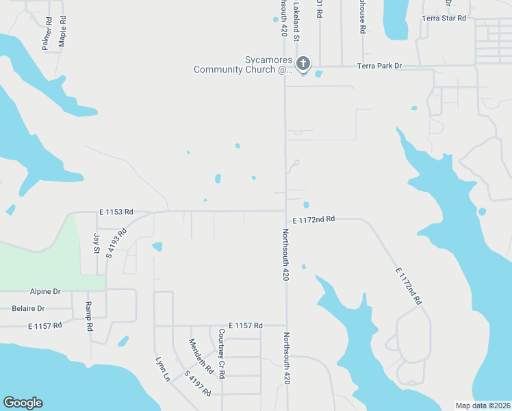 map of restaurants, bars, coffee shops, grocery stores, and more near 419967 East 1153 Road in Checotah