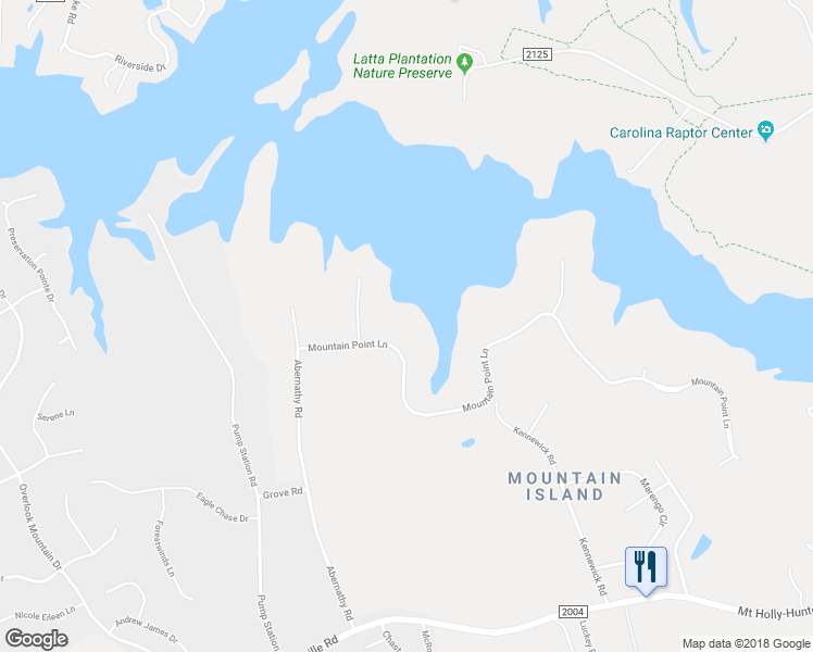 map of restaurants, bars, coffee shops, grocery stores, and more near 4901 Mountain Point Lane in Charlotte