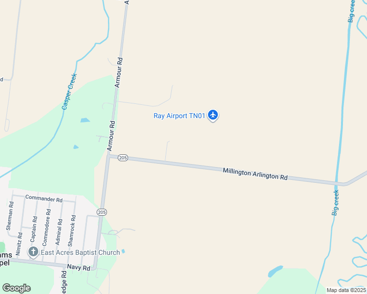 map of restaurants, bars, coffee shops, grocery stores, and more near 7290 Millington Arlington Road in Millington