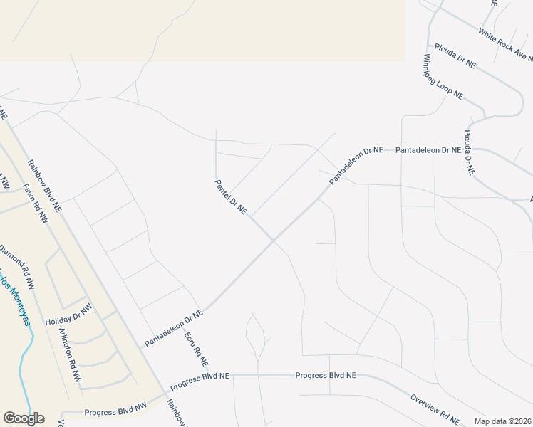 map of restaurants, bars, coffee shops, grocery stores, and more near Comstock Road Northeast in Rio Rancho