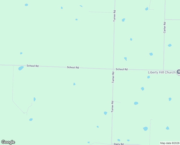 map of restaurants, bars, coffee shops, grocery stores, and more near 630 School Road in Rose Bud