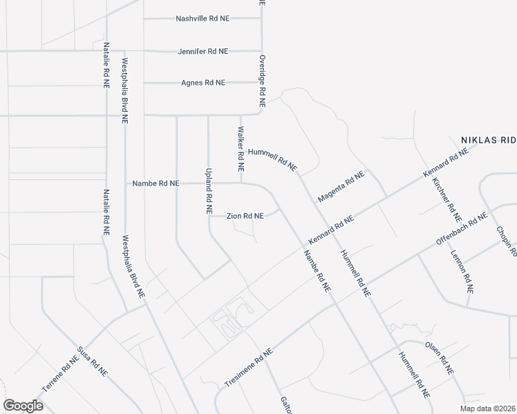 map of restaurants, bars, coffee shops, grocery stores, and more near 5203 Nambe Road Northeast in Rio Rancho