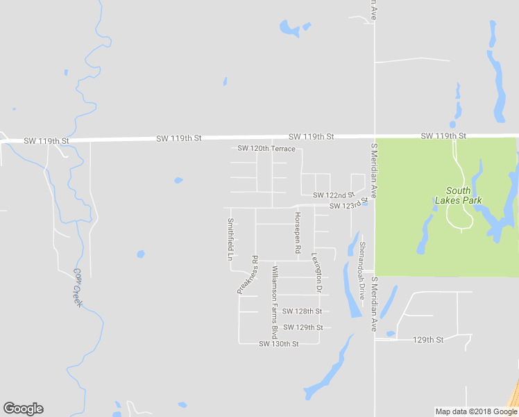 map of restaurants, bars, coffee shops, grocery stores, and more near 5010 Southwest 123rd Street in Oklahoma City