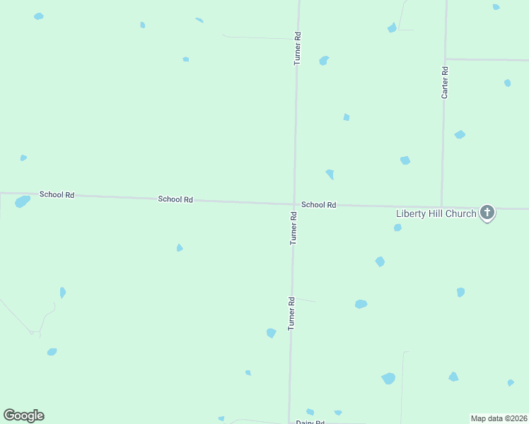 map of restaurants, bars, coffee shops, grocery stores, and more near 630 School Road in Rose Bud
