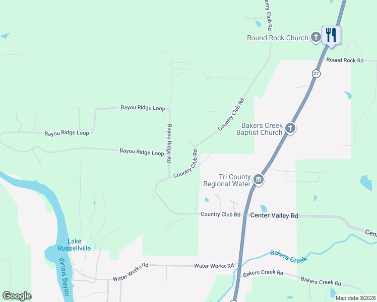 map of restaurants, bars, coffee shops, grocery stores, and more near 701 Country Club Road in Dover