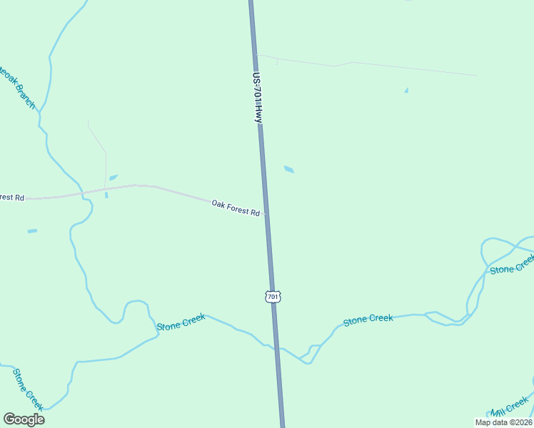 map of restaurants, bars, coffee shops, grocery stores, and more near 6800 U.S. 701 Highway in Four Oaks