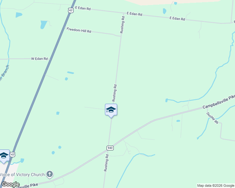 map of restaurants, bars, coffee shops, grocery stores, and more near 78 Rushing Road in Ethridge