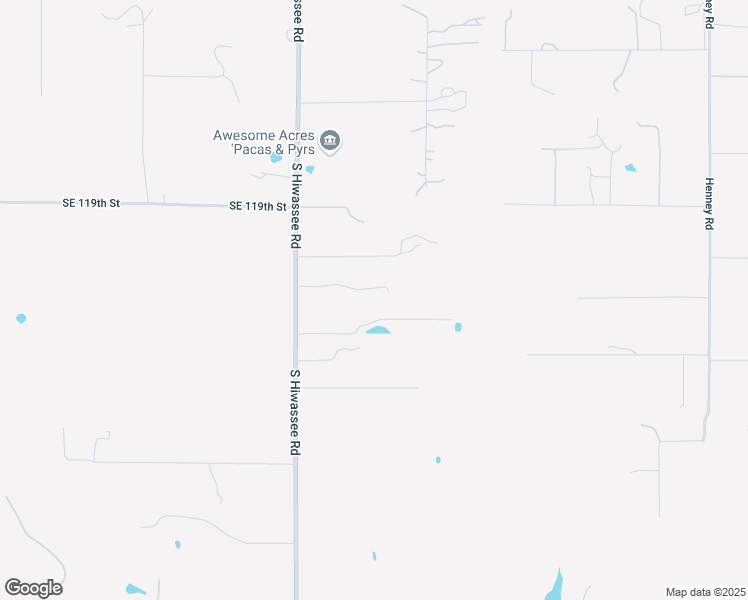 map of restaurants, bars, coffee shops, grocery stores, and more near 12300 South Hiwassee Road in Oklahoma City
