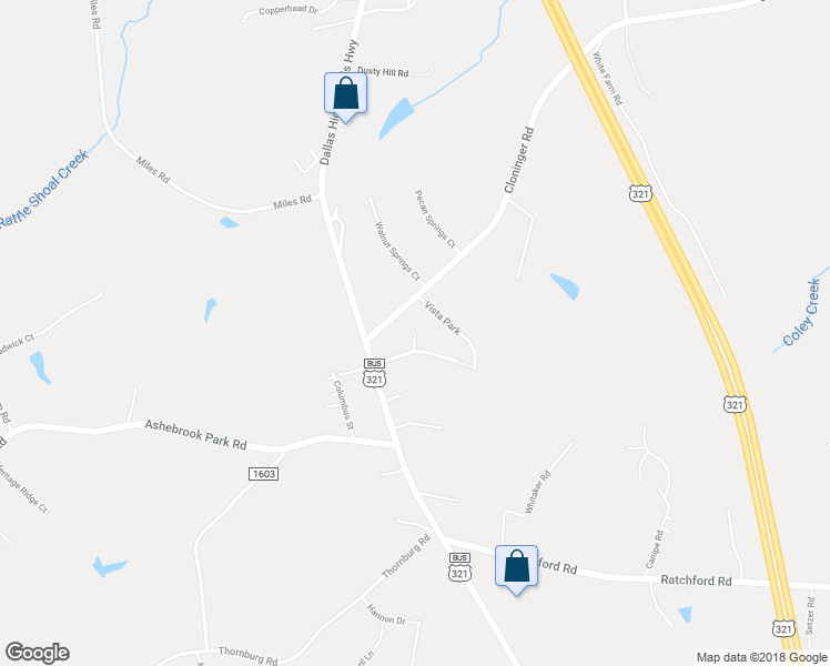 map of restaurants, bars, coffee shops, grocery stores, and more near 3506 Cloninger Road in Dallas