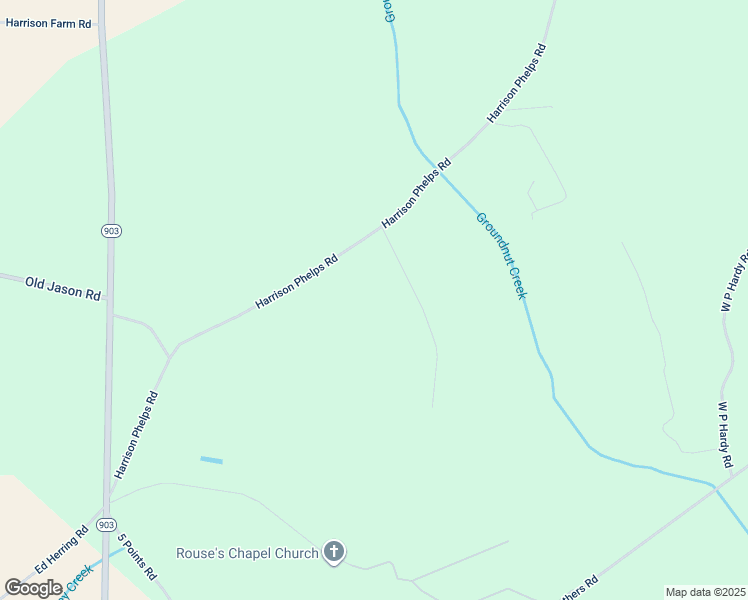map of restaurants, bars, coffee shops, grocery stores, and more near Harrison Phelps Road in Lenoir County