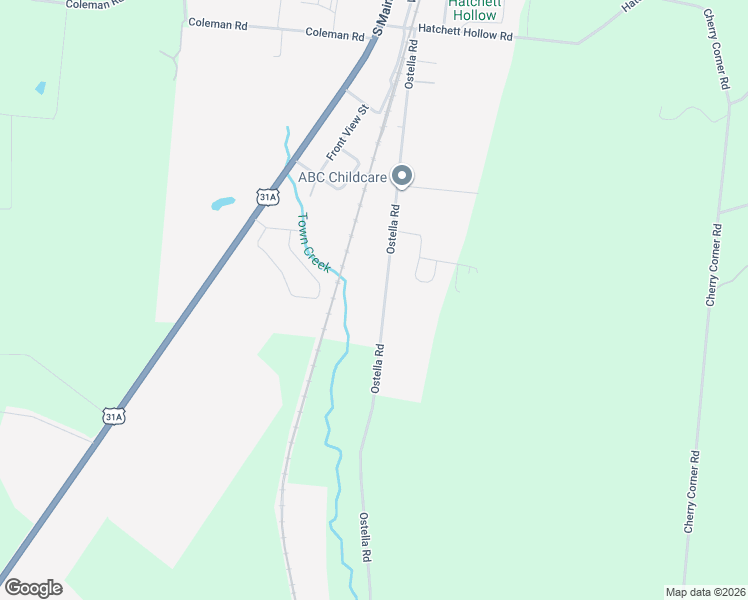 map of restaurants, bars, coffee shops, grocery stores, and more near 317 Ostella Road in Cornersville