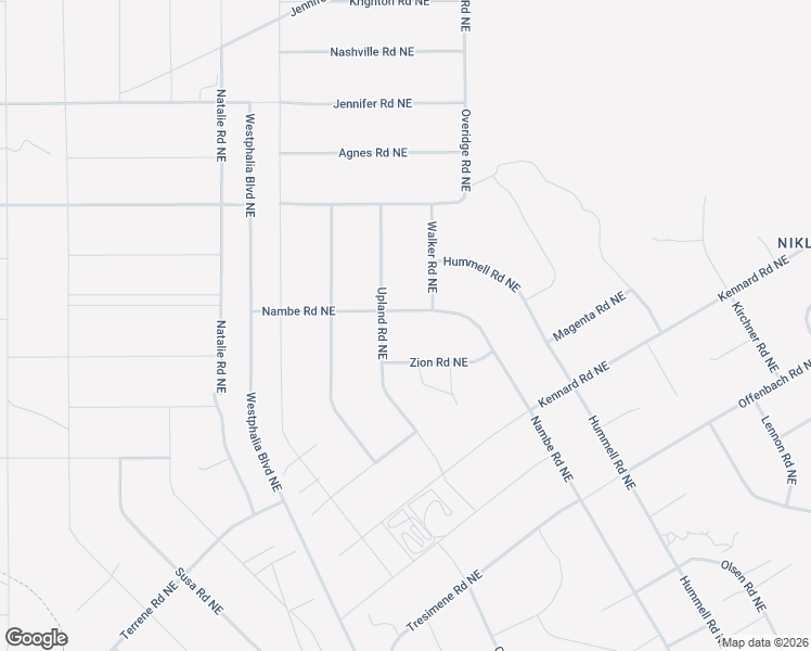 map of restaurants, bars, coffee shops, grocery stores, and more near 5319 Nambe Road Northeast in Rio Rancho