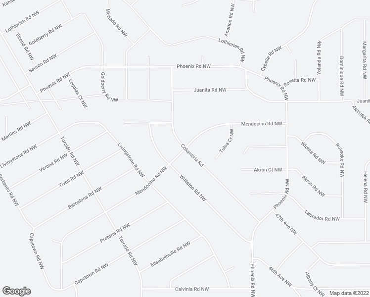 map of restaurants, bars, coffee shops, grocery stores, and more near Columbria Road in Rio Rancho