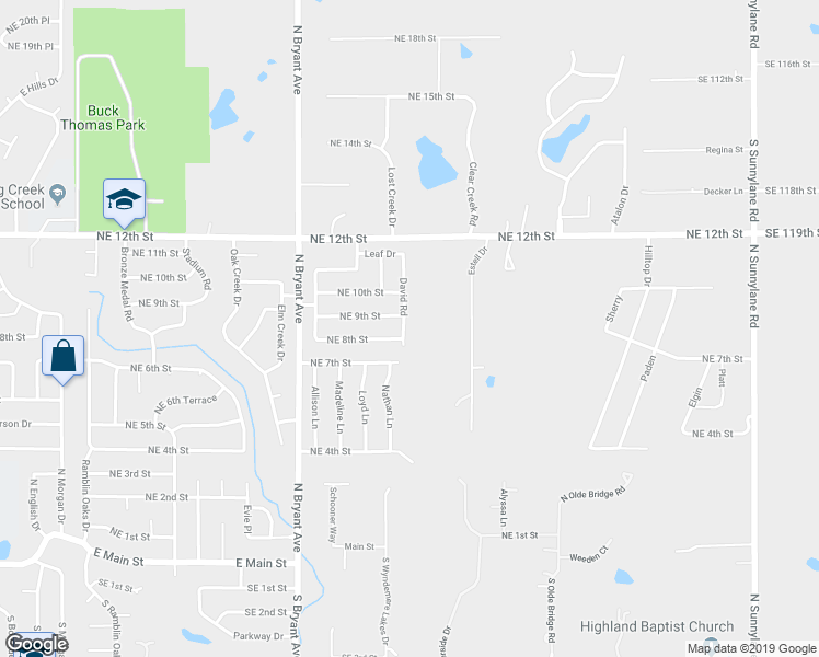 map of restaurants, bars, coffee shops, grocery stores, and more near 908 David Road in Oklahoma City