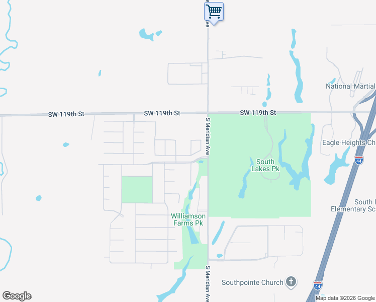 map of restaurants, bars, coffee shops, grocery stores, and more near 12221 Heathfield Lane in Oklahoma City