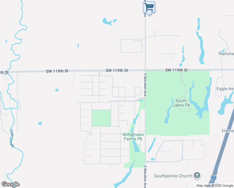 map of restaurants, bars, coffee shops, grocery stores, and more near 12213 Chesterfield Lane in Oklahoma City