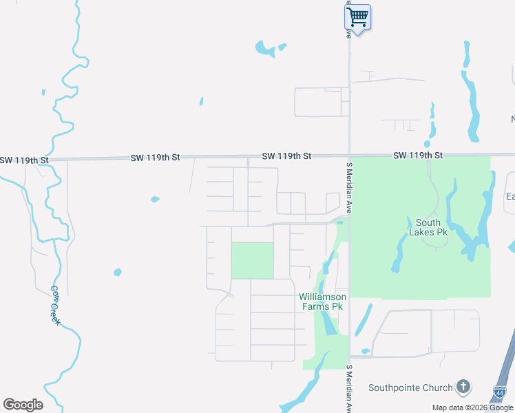 map of restaurants, bars, coffee shops, grocery stores, and more near 4920 Southwest 121st Place in Oklahoma City