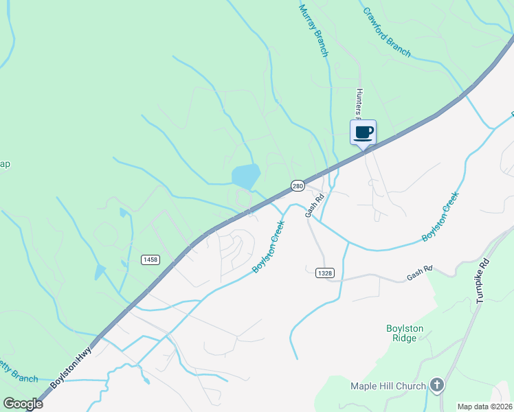 map of restaurants, bars, coffee shops, grocery stores, and more near 8917 Boylston Highway in Mills River