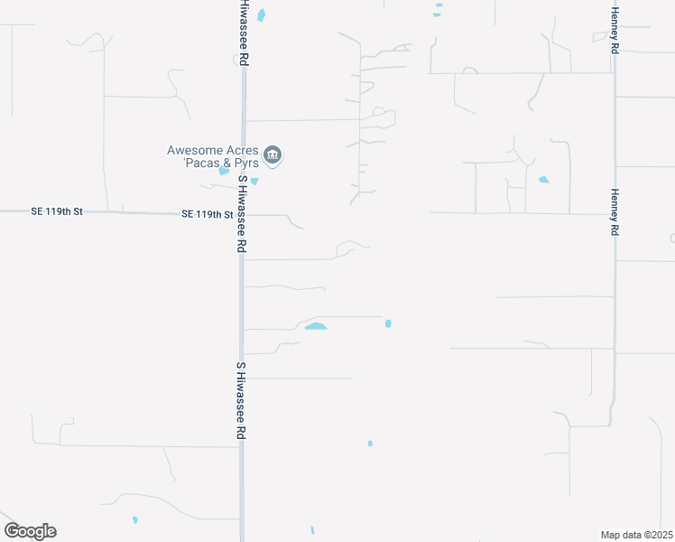 map of restaurants, bars, coffee shops, grocery stores, and more near 12300 S Hiwassee Rd in Oklahoma City