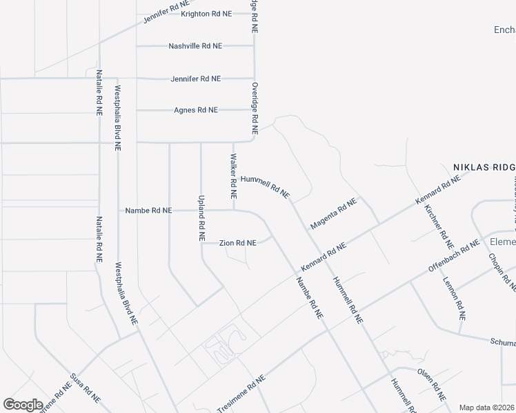 map of restaurants, bars, coffee shops, grocery stores, and more near 5214 Nambe Road Northeast in Rio Rancho