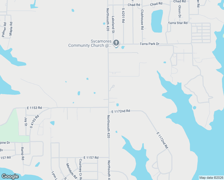 map of restaurants, bars, coffee shops, grocery stores, and more near 419967 East 1153 Road in Checotah