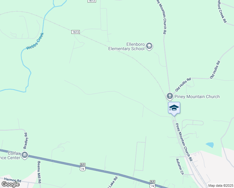 map of restaurants, bars, coffee shops, grocery stores, and more near 353 Huskey Road in Ellenboro