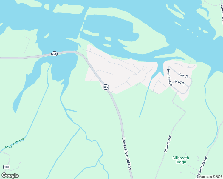 map of restaurants, bars, coffee shops, grocery stores, and more near 3936 Lower River Road Northwest in Georgetown