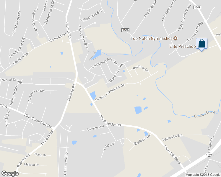 map of restaurants, bars, coffee shops, grocery stores, and more near 3237 Hawick Commons Drive in Concord