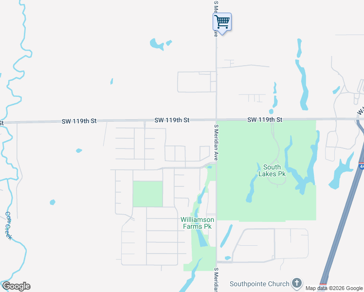 map of restaurants, bars, coffee shops, grocery stores, and more near 4713 SW 121st St in Oklahoma City