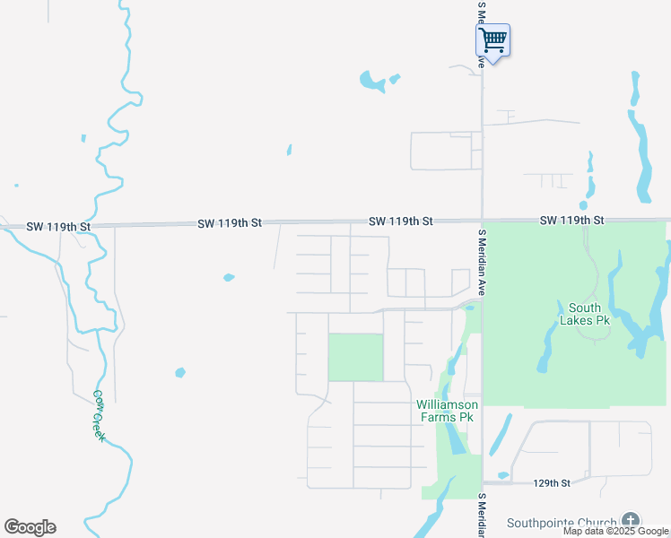 map of restaurants, bars, coffee shops, grocery stores, and more near 5100 South West 121st Court in Oklahoma City