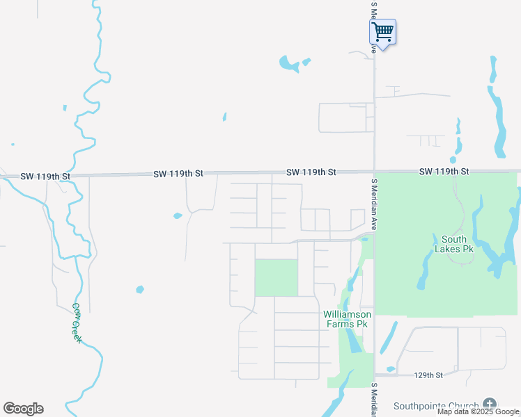 map of restaurants, bars, coffee shops, grocery stores, and more near 5100 South West 121st Court in Oklahoma City